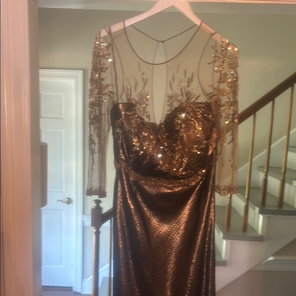 Stunning Gold Sequin Gown
